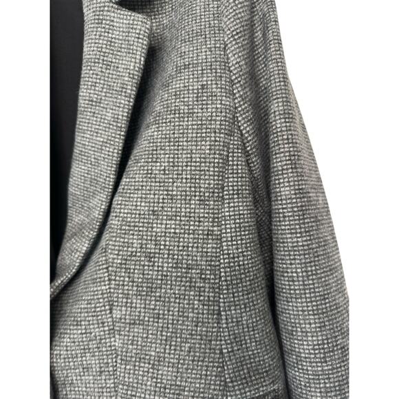 Loft Blazer Gray Plaid Light Academia Preppy Office Work Single Breasted‎ Size 4 - Picture 6 of 13